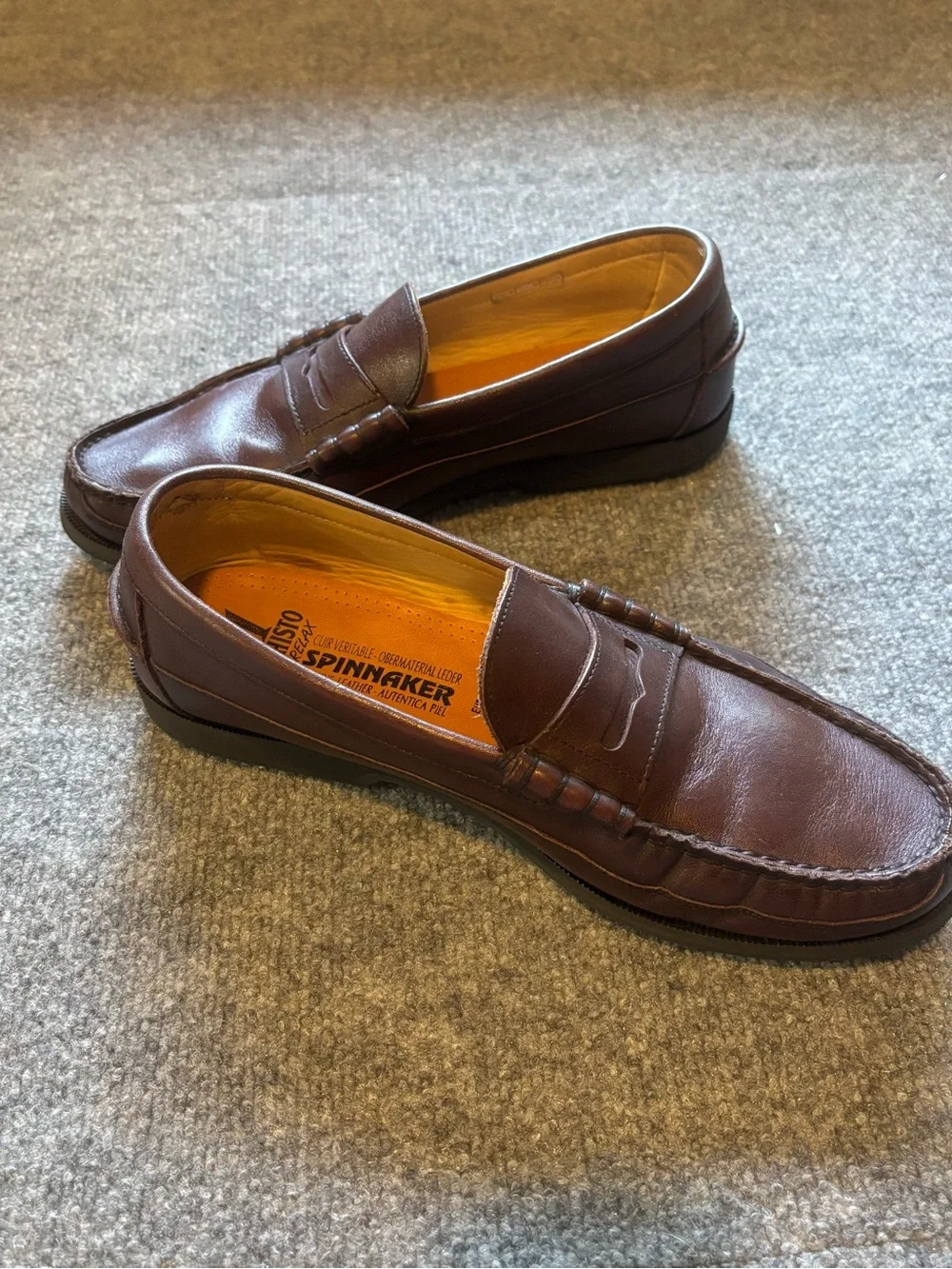 MEPHISTO Air Relax Spinnaker Brown Leather Slip On Loafers Men’s Size 11 US